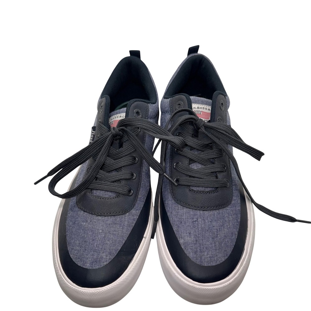 GH Bass & Co Mens 713558U801 Blue Textile Low Top Sneakers Size 10